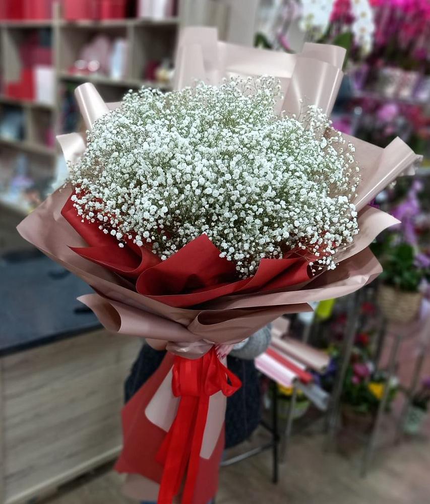 Букет Белые хлопья в Каракулино Букет цветов из: Гипсофила в Каракулино